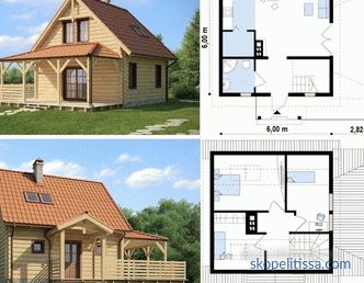 Избор на къща проект 6x6 с мансарда - най-добрите идеи