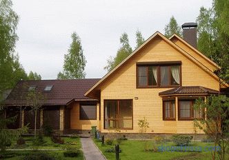 Дървени къщи от залепен дървен материал в Москва: снимки, проекти, цени