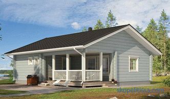 Финландски къщи от залепен дървен материал: проекти и цени