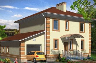 Разширението на гаража към тухлената къща: опции и правила за строителство