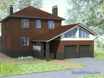 Разширението на гаража към тухлената къща: опции и правила за строителство