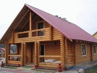 Цени за проекти на къщи от заоблени дървени трупи в Москва, снимки на проекти на едноетажни къщи