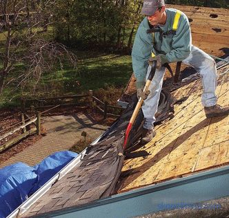 Демонтаж на покрива на ролката, методи, характеристики и стъпки на процеса, което влияе на разходите за демонтаж на покрива