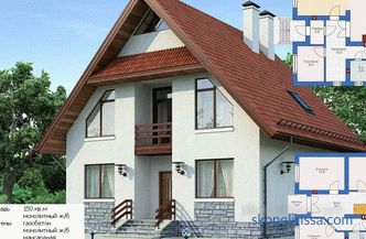 Проекти на къщи до 150 м и проекти на вили до 150 кв. М. m в Русия