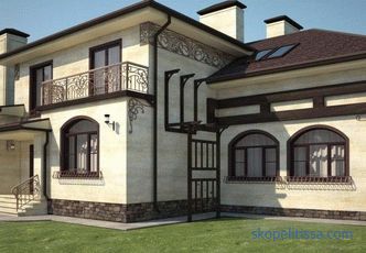 Дизайн и стилове на фасадата на селска къща: примери със снимки