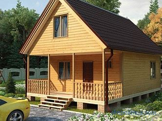 Проекти на къщи от дървен материал 6 от 9: опции, материали, строителство