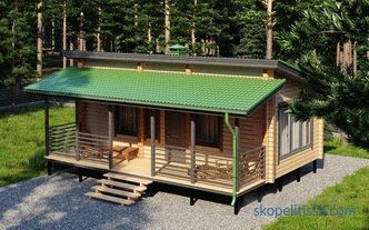 Къщи с покрив, проектирани от дървени едноетажни къщи, апарат, диаграми и рисунки, снимки