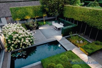 Градина в стила на минимализма, принципите и идеите за създаване на минималистичен пейзаж, фото стилни решения